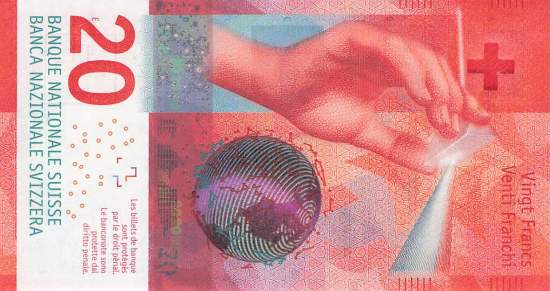 Schweiz 20 Franken 2015
